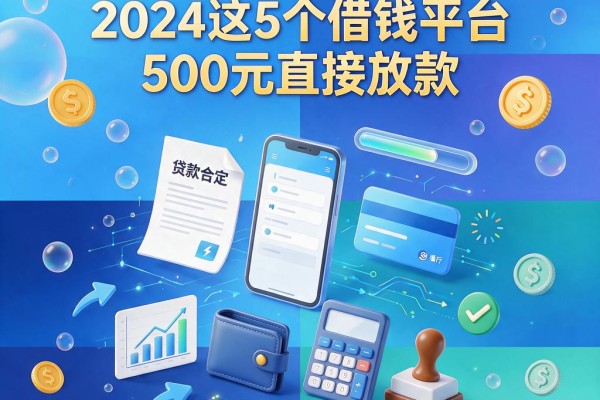 无视风控秒下款?2024这5个借钱平台500元直接放款
