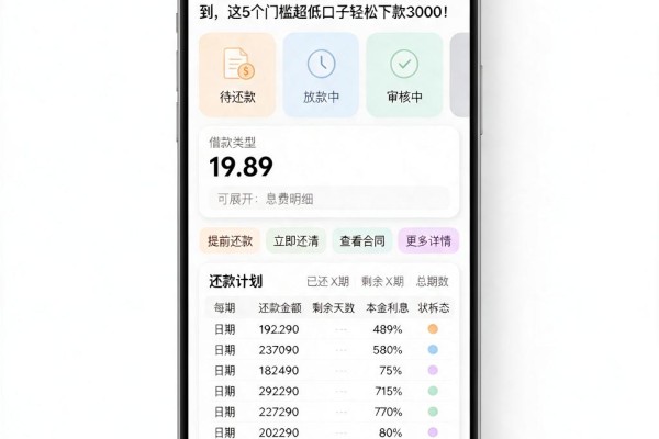 速看!19岁学生借钱的平台100%能借到,这5个门槛超低口子轻松下款3000