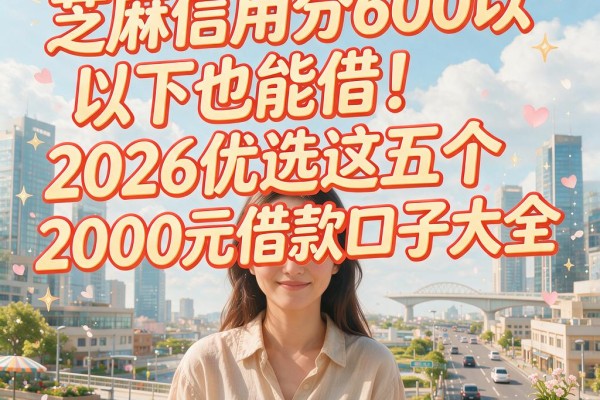 芝麻信用分600以下也能借!2026优选这五个2000元借款口子大全