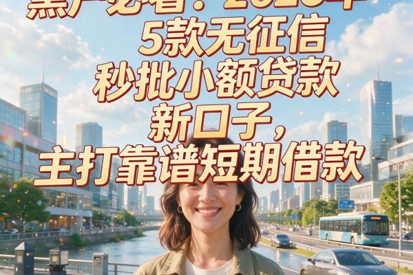 黑户必看！2026年5款无征信秒批小额贷款新口子，主打靠谱短期借款