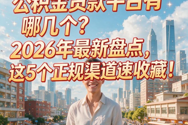公积金贷款平台有哪几个?2026年最新盘点,这5个正规渠道速收藏!