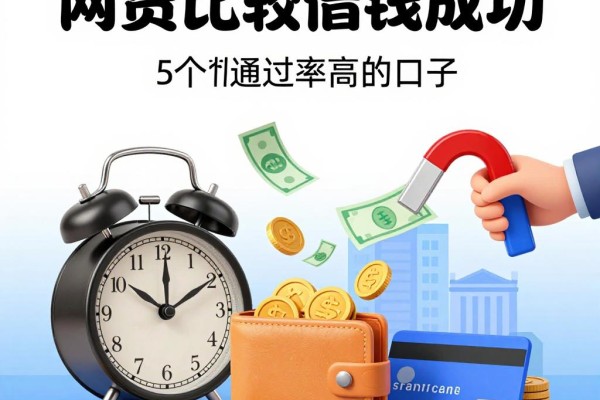 什么网贷比较容易借钱成功?2026年实测这5个借款通过率高的口子