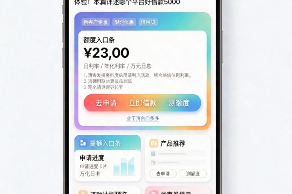 急需大额资金?这5个大额网贷平台确实值得体验!本篇详述哪个平台好借款5000