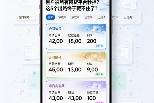 黑户被所有网贷平台秒拒？这5个出路终于藏不住了！