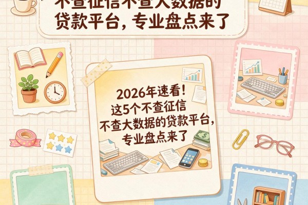 2026年速看!这5个不查征信不查大数据的贷款平台,专业盘点来了