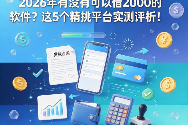 急用2000元必看!2026年有没有可以借2000的软件?这5个精挑平台实测评析