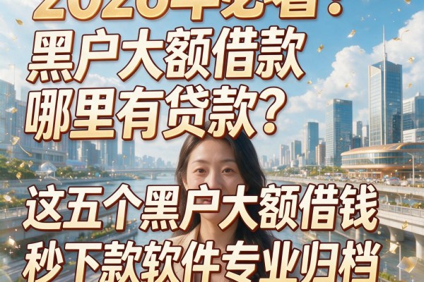 2026年必看!黑户大额借款哪里有贷款?这五个黑户大额借钱秒下款软件专业归档