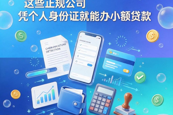 2026年火速收藏!这些正规公司凭个人身份证就能办小额贷款