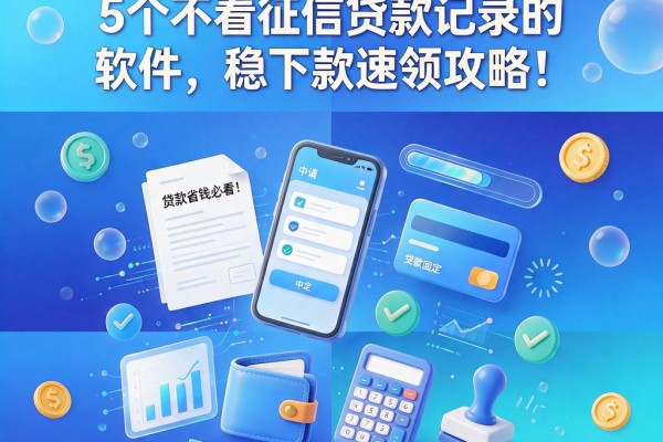 2026省钱必看!5个不看征信贷款记录的软件,稳下款速领攻略!