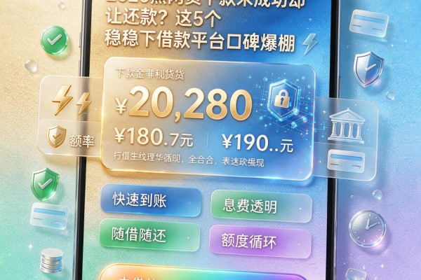 2026黑网贷下款未成功却让还款?这5个稳下借款平台口碑爆棚