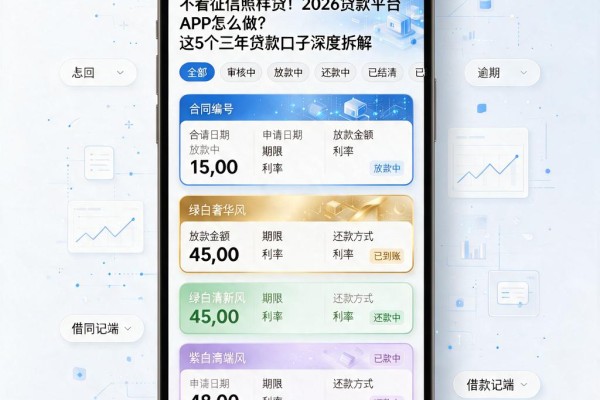 不看征信照样贷!2026贷款平台APP怎么做?这5个三年贷款口子深度拆解
