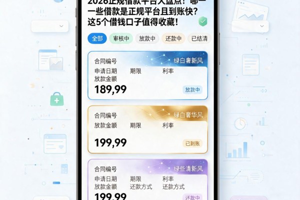 2026正规借款平台大盘点!哪一些借款是正规平台且到账快?这5个借钱口子值得收藏!