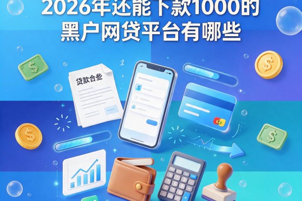 黑户必看!2026年还能下款1000的黑户网贷平台有哪些