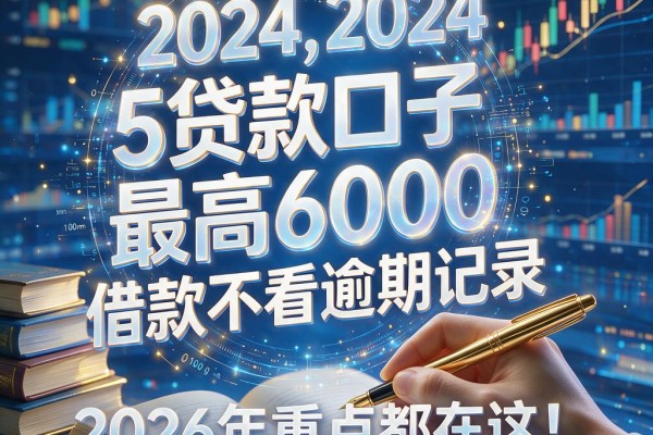 5个贷款口子最高6000,借款不看逾期记录,2026年重点都在这!