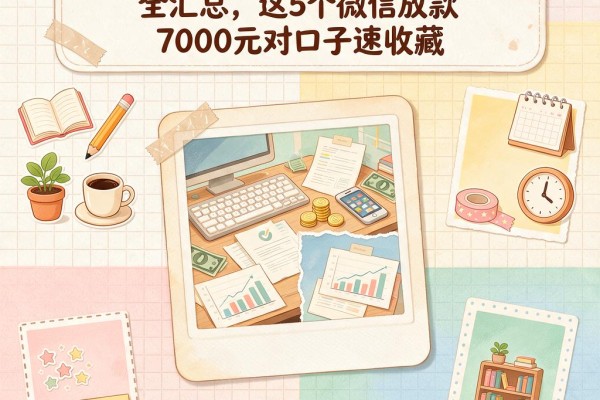 急用钱必看!所有网贷口子和要求全汇总,这5个微信放款7000元对口子速收藏
