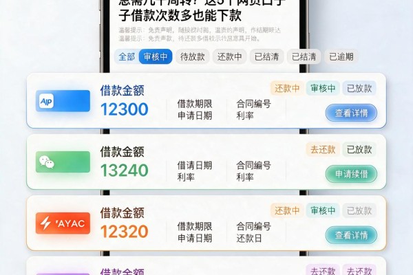急需几千周转？这5个网贷口子借款次数多也能下款