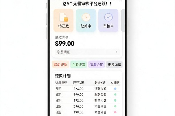 2026年必看!全新贷款口子包下3000,这5个无需审核平台速领!