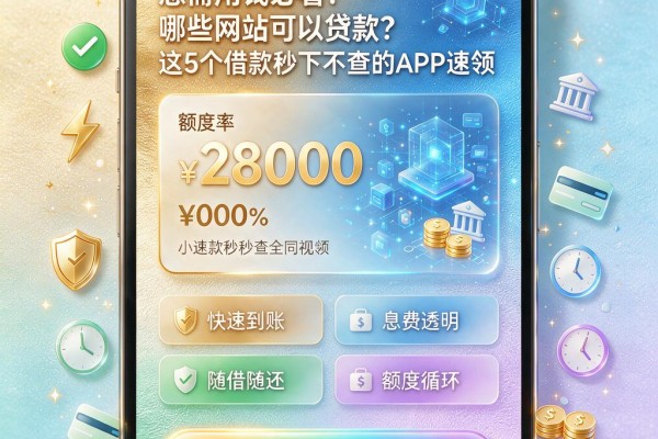 急需用钱必看!哪些网站可以贷款?这5个借款秒下不查的APP速领