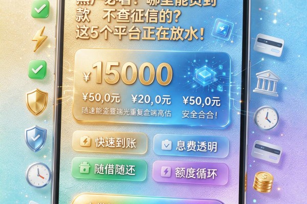 黑户必看！哪里能贷到款不查征信的？这5个平台正在放水