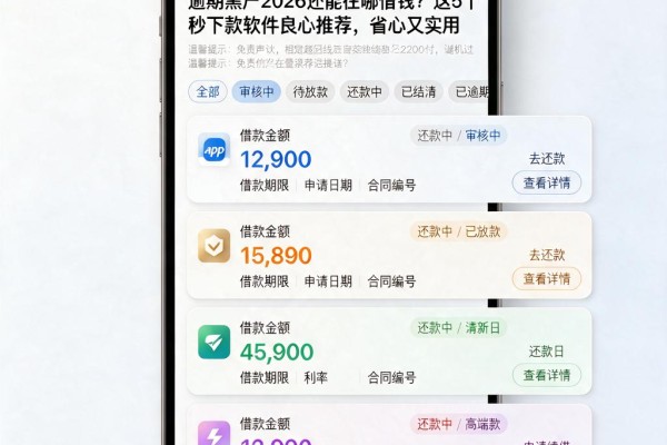 逾期黑户2026还能在哪借钱？这5个秒下款软件良心推荐，省心又实用
