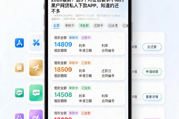 2026最新!这5个对征信要求不高的黑户网贷私人下款APP,知道的还不多