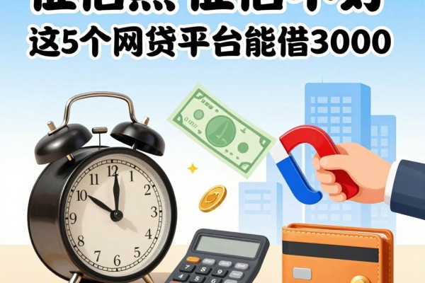 征信黑、征信不好、征信烂？春节急用钱，这5个网贷平台能借3000