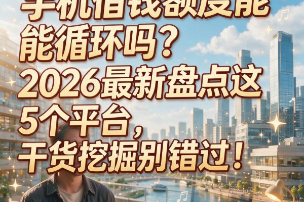 手机借钱额度能循环吗?2026最新盘点这5个平台,干货挖掘别错过!