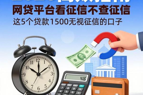 2026高效指南!网贷平台看征信不查征信,这5个贷款1500无视征信的口子速览