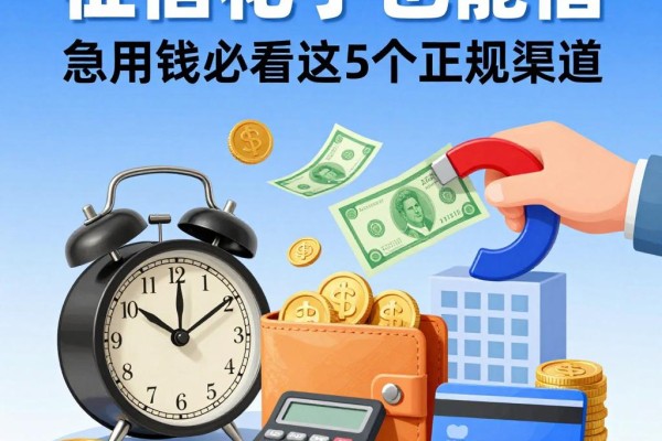 征信花了也能借!急用钱必看这5个正规渠道