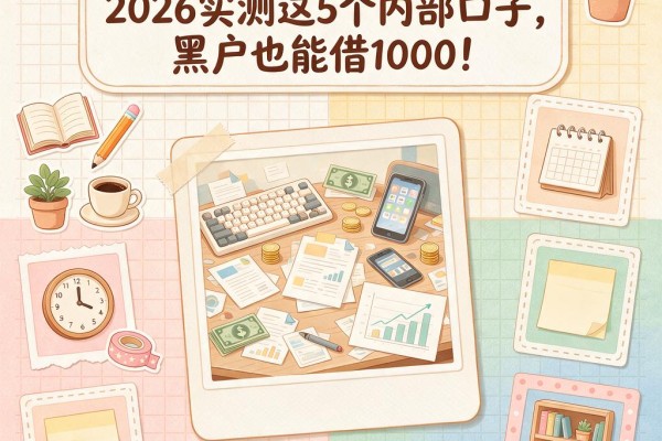 信用黑户去哪里借钱?2026实测这5个内部口子,黑户也能借1000!
