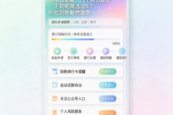 急用钱必看!几千块贷款好下款呢就选这5个,秒批到账解燃眉急