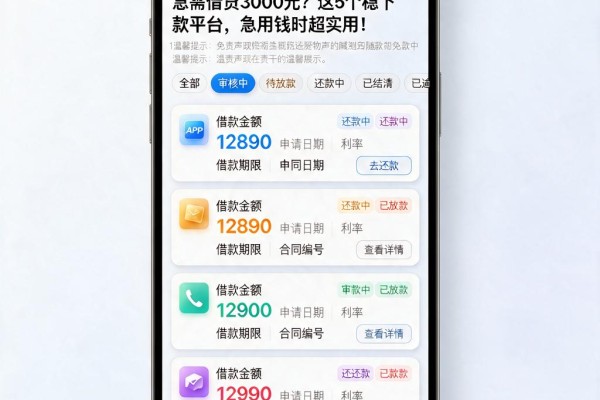 急需借贷3000元?这5个稳下款平台,急用钱时超实用!