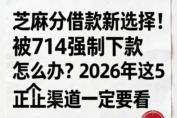 芝麻分借款新选择!被714强制下款怎么办?2026年这5个正规渠道一定要看