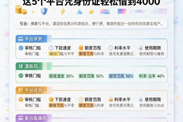 身份证贷款微信放款真省心！这5个平台凭身份证轻松借到4000