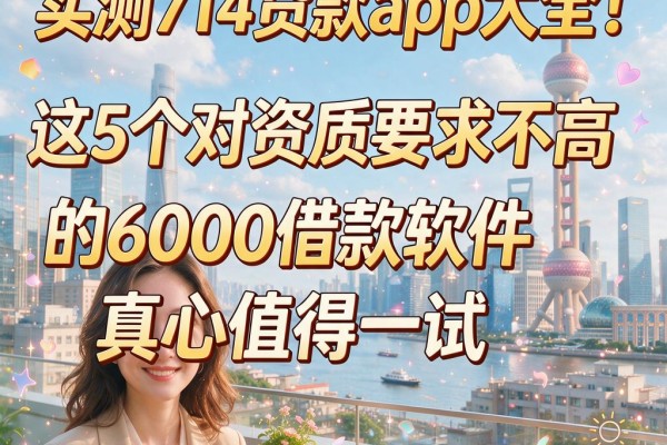 实测714贷款app大全!这5个对资质要求不高的6000借款软件真心值得一试