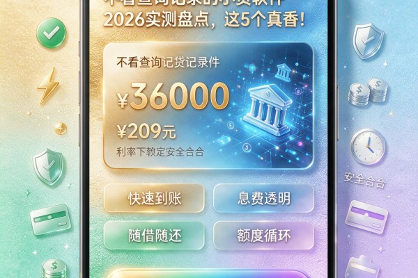 不看查询记录的小贷软件2026实测盘点，这5个真香！