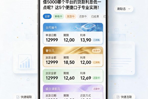 借5000哪个平台的贷款利息低一点呢?这5个便捷口子专业实测!