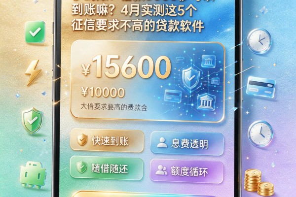 秒到账!借款3000秒可以到账嘛?4月实测这5个征信要求不高的贷款软件