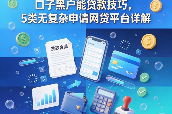 黑户必看!2026速学贷款口子黑户能贷款技巧,5类无复杂申请网贷平台详解