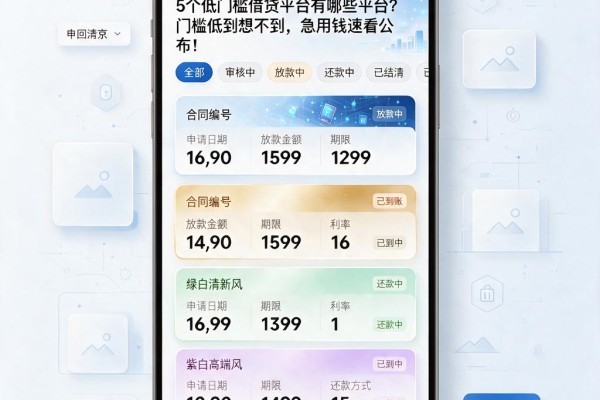 5个低门槛借贷平台有哪些平台?门槛低到想不到,急用钱速看公布!