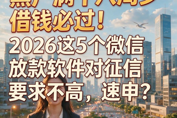 黑户满十八周岁借钱必过!2026这5个微信放款软件对征信要求不高,速申