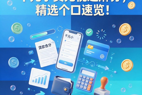 千元小贷无视芝麻分,精选个口速览!