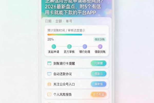 芝麻信用分能申请哪些网贷?2026最新盘点,附5个有信用卡就能下款的平台APP