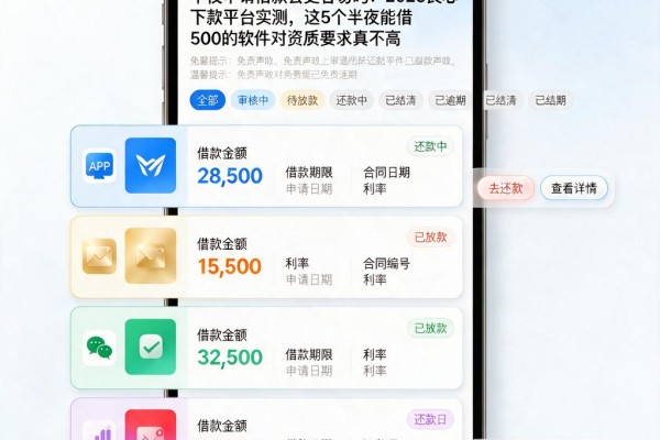 半夜申请借款会更容易吗?2026良心下款平台实测,这5个半夜能借500的软件对资质要求真不高