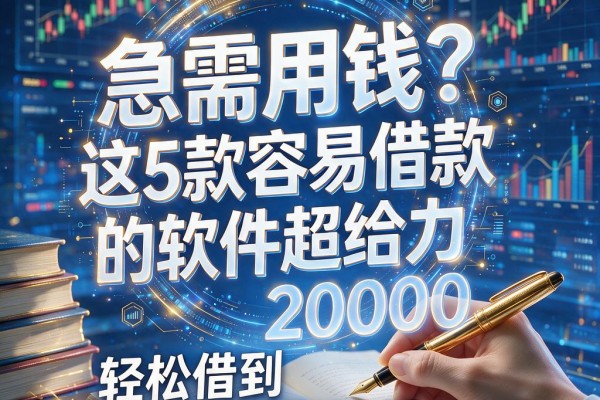 急需用钱？这5款容易借款的软件超给力，轻松借到20000的口子都在这里！