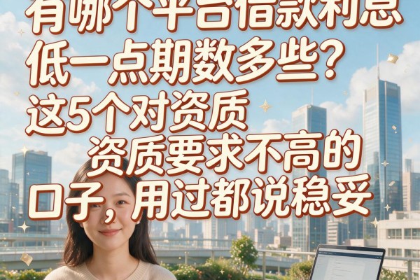 有哪个平台借款利息低一点期数多些?这5个对资质要求不高的口子,用过都说稳妥