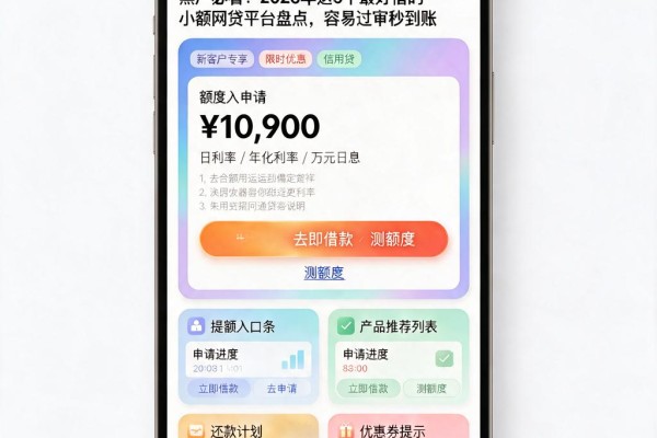 黑户必看!2026年这5个最好借的小额网贷平台盘点,容易过审秒到账