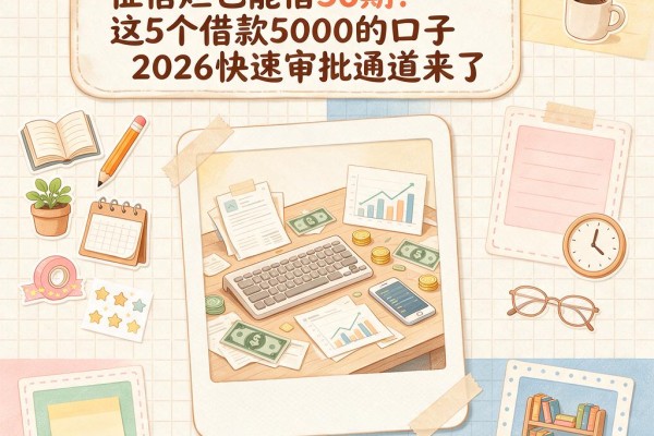 征信黑、征信不好、征信烂也能借36期!这5个借款5000的口子2026快速审批通道来了