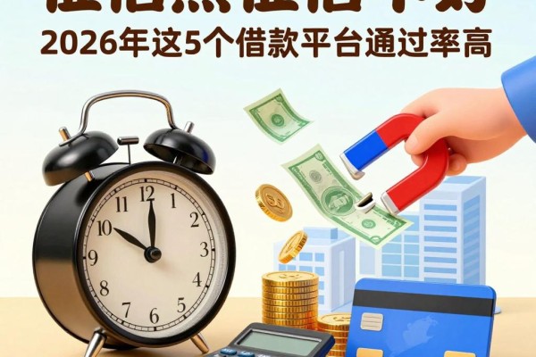 征信黑、征信不好、征信烂？2026年这5个借款平台通过率高，借钱7000轻松过！