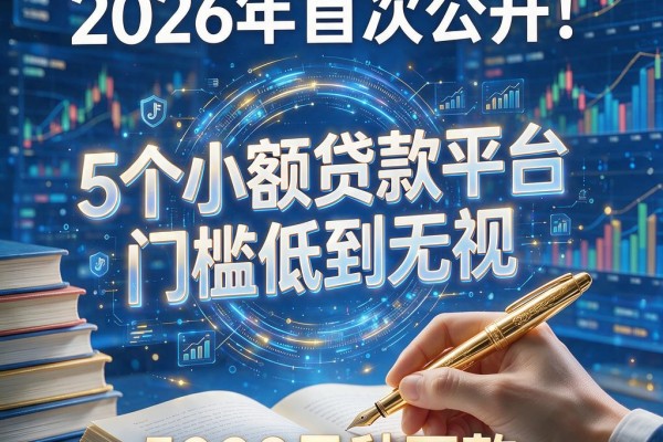 2026年首次公开！这5个小额贷款平台门槛低到无视，5000元秒下款